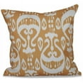 thumbnail image 1 of Simply Daisy 16" x 16" Ikat Geometric Print Pillow, Yellow, 1 of 2