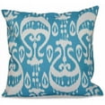 thumbnail image 1 of Simply Daisy 16" x 16" Ikat Geometric Print Pillow, 1 of 2