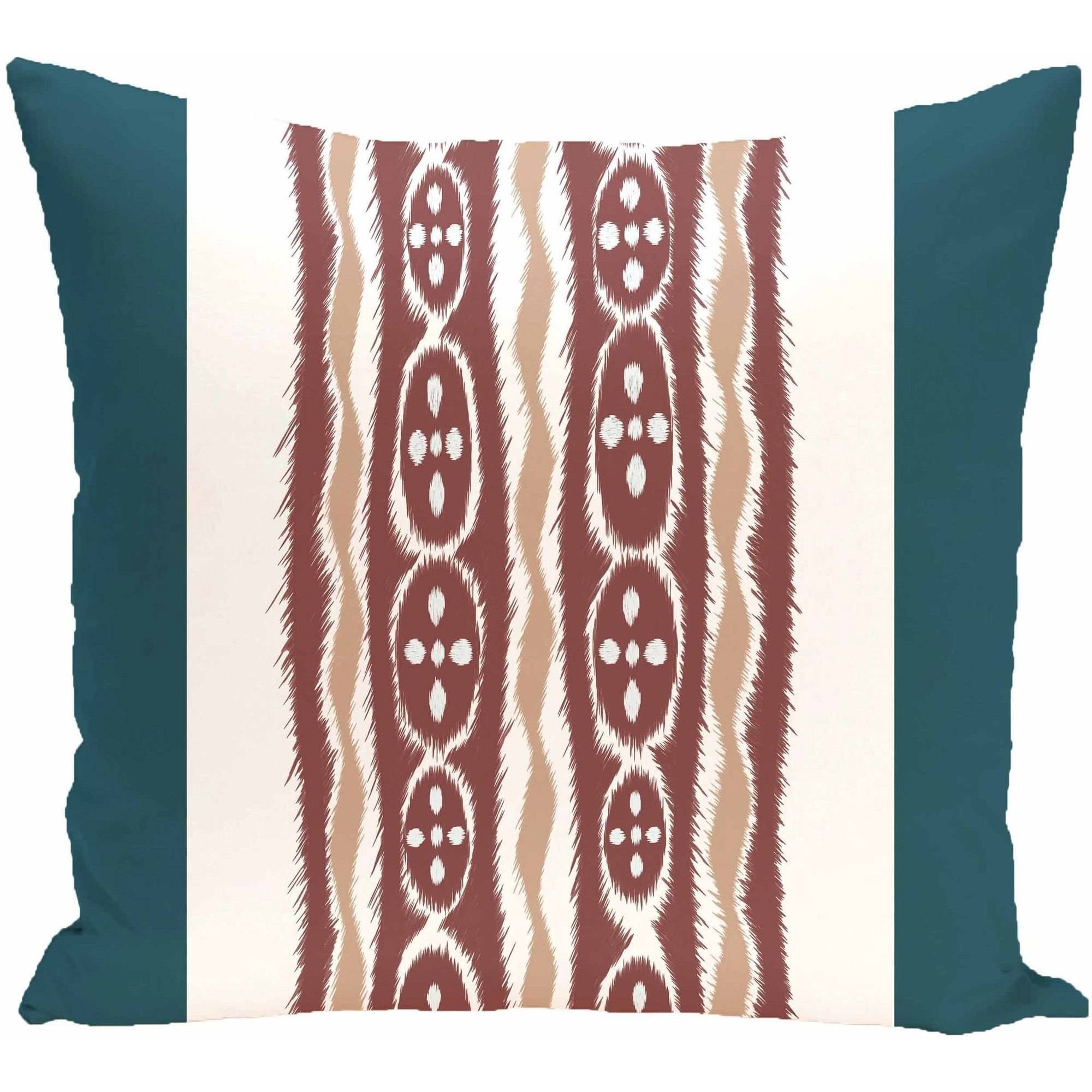 Simply Daisy 16" x 16" Ikat Ribbon Stripes Print Pillow