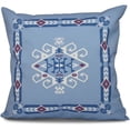 thumbnail image 1 of Simply Daisy 16" x 16" Jodhpur Border 3 Geometric Outdoor Pillow, Blue, 1 of 1