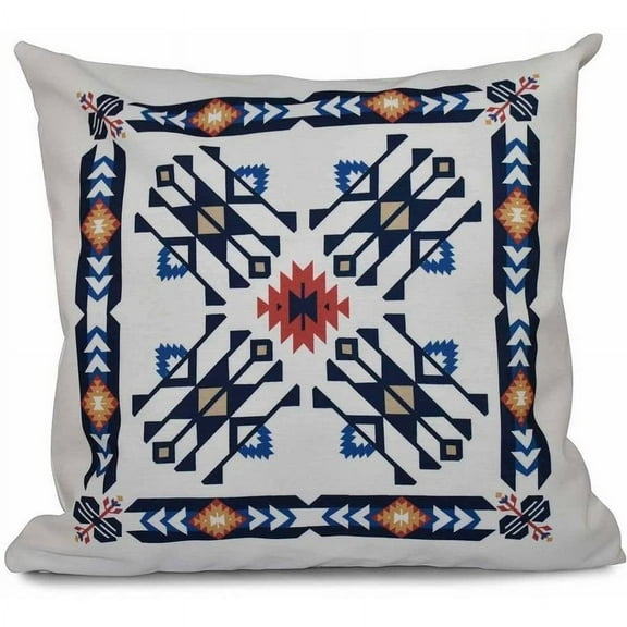 Simply Daisy 16" x 16" Jodhpur Border 4 Geometric Print Pillow
