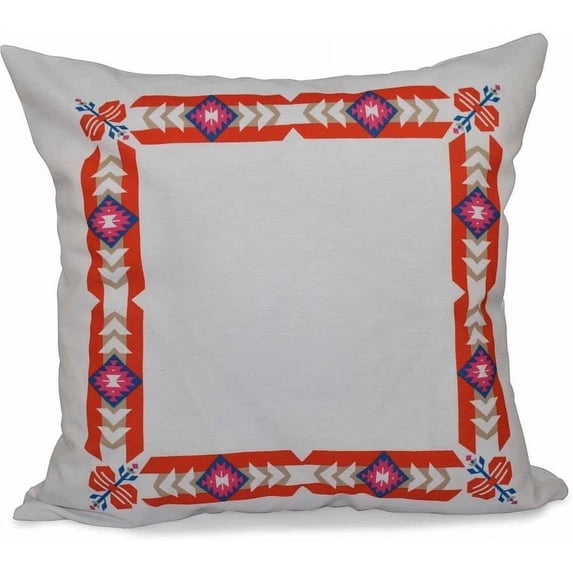 Simply Daisy 16" x 16" Jodhpur Border Geometric Print Pillow