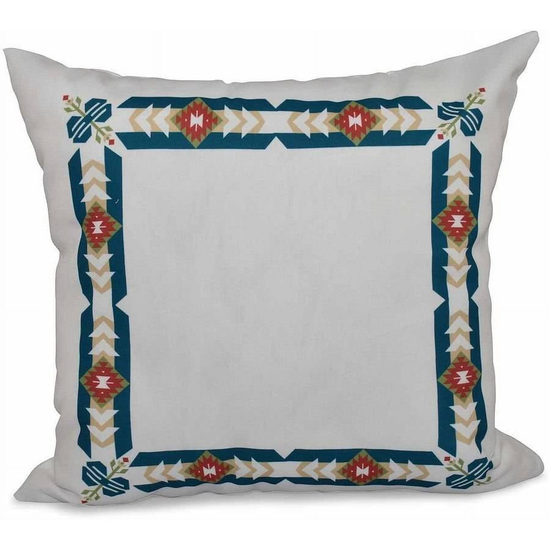 Simply Daisy 16" x 16" Jodhpur Border Geometric Print Pillow
