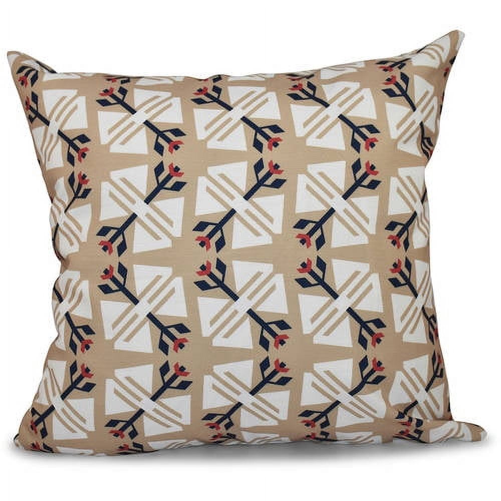 Simply Daisy 16" x 16" Jodhpur Ditsy Geometric Outdoor Pillow