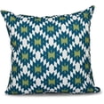 thumbnail image 1 of Simply Daisy 16" x 16" Jodhpur Kilim 2 Geometric Outdoor Pillow, Green, 1 of 1