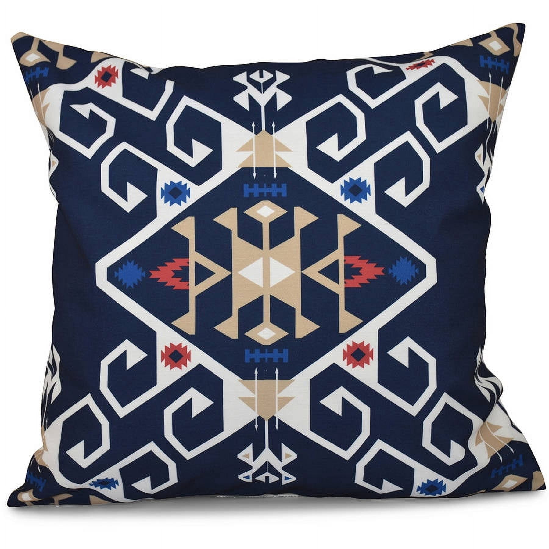 Simply Daisy 16" x 16" Jodhpur Medallion Geometric Outdoor Pillow