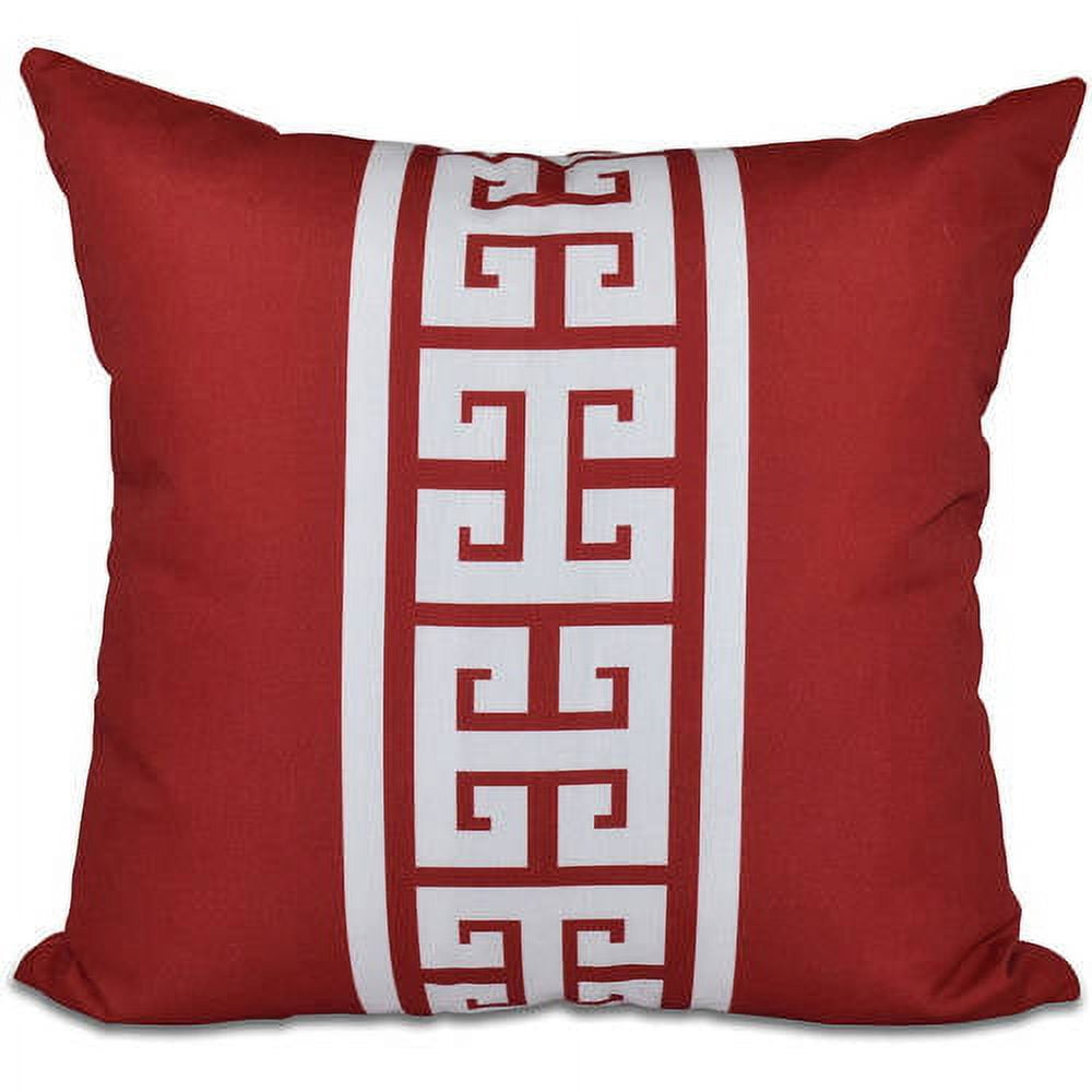 Simply Daisy 16" x 16" Key Stripe Print Outdoor Pillow