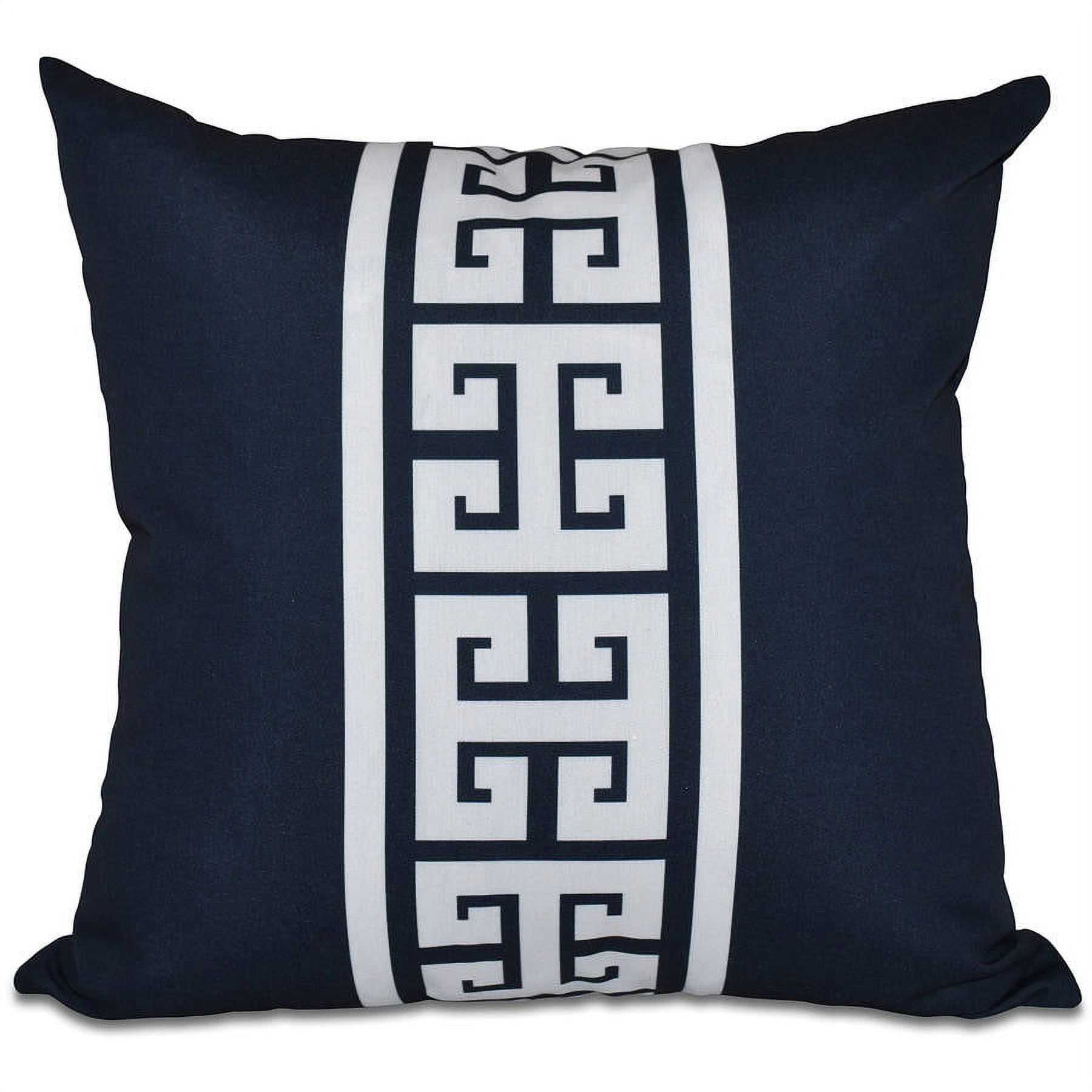 Simply Daisy 16" x 16" Key Stripe Print Outdoor Pillow
