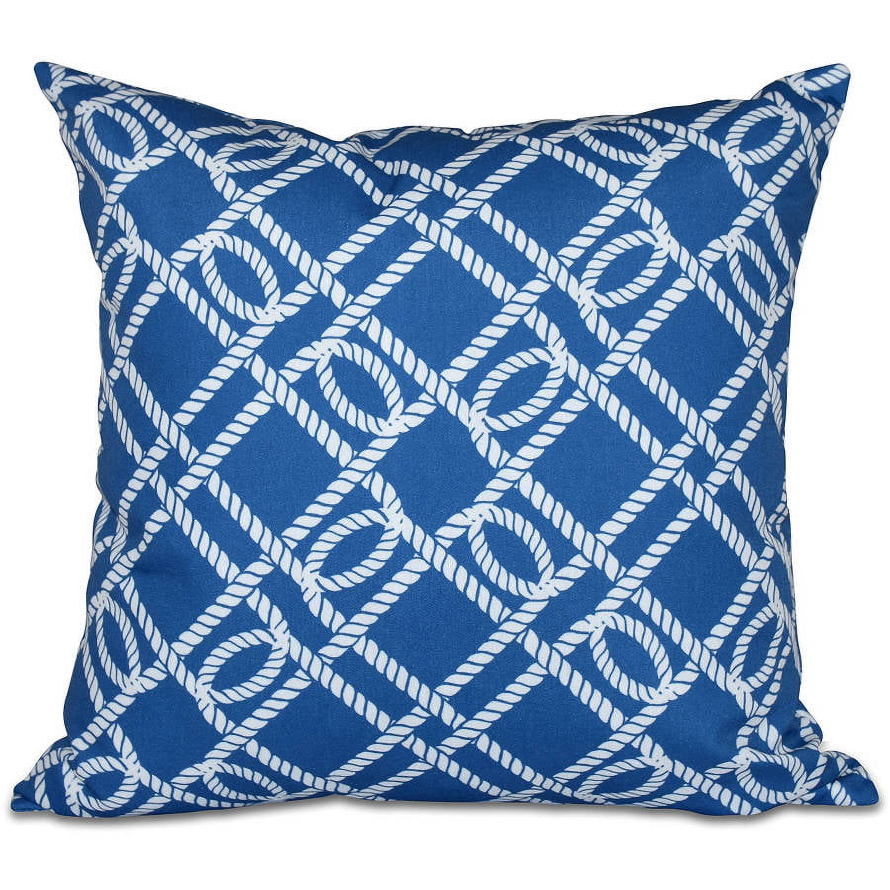 Simply Daisy 16" x 16" Know the Ropes Geometric Print Pillow