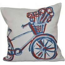 Simply Daisy 16" x 16" La Bicicleta Geometric Print Pillow