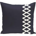 thumbnail image 1 of Simply Daisy 16" x 16" Lace Up Geometric Print Pillow, Navy, 1 of 2