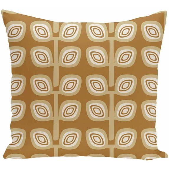 Simply Daisy 16" x 16" Leaf Tree Geometric Print Pillow