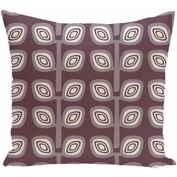 Simply Daisy 16" x 16" Leaf Tree Geometric Print Pillow