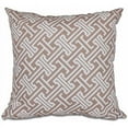 thumbnail image 1 of Simply Daisy 16" x 16" Leeward Key Geometric Print Pillow, Brown, 1 of 2