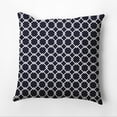 thumbnail image 1 of Simply Daisy 16" x 16" Link Lock Geometric Outdoor Pillow, Navy (1 count), 1 of 1