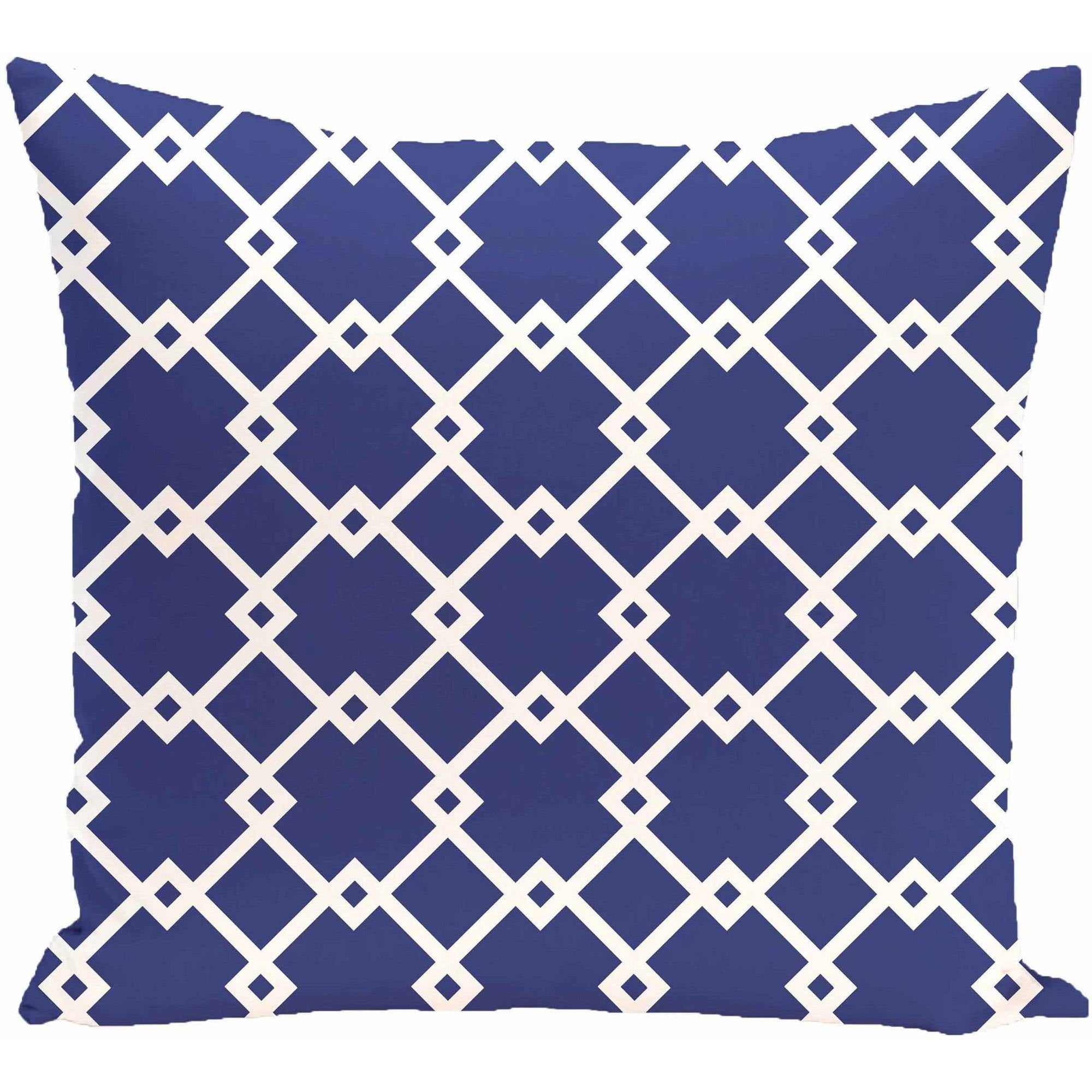 Simply Daisy 16" x 16" Link Lock Geometric Print Pillow