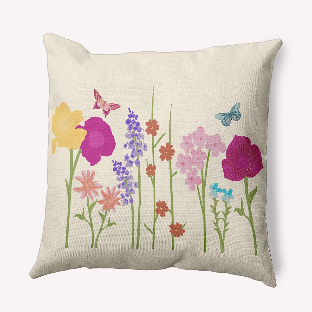 Simply Daisy 16" x 16" Little Garden Decorative Throw Pillow, Daffodil (1 count)