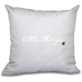 thumbnail image 1 of Simply Daisy 16" x 16" Little Things Word Print Pillow, 1 of 2