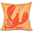 thumbnail image 1 of Simply Daisy 16" x 16" Lobster Animal Print Pillow, Yellow, 1 of 1
