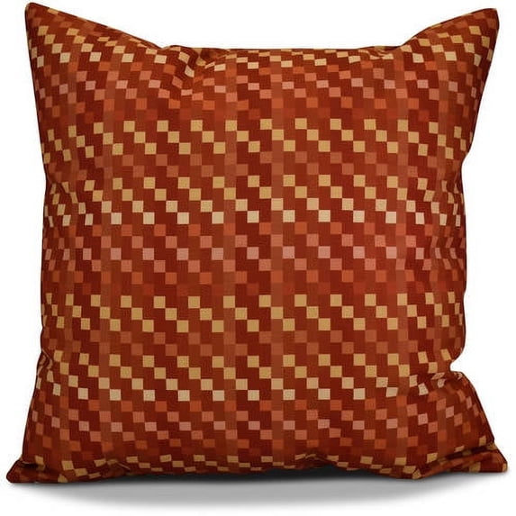 Simply Daisy 16" x 16" Mad for Plaid Geometric Print Pillow