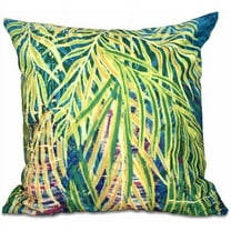 Simply Daisy 16" x 16" Malibu Floral Print Pillow, Dark Blue