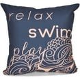 thumbnail image 1 of Simply Daisy 16" x 16" Mellow Mantra Word Print Pillow, 1 of 1