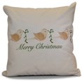 thumbnail image 1 of Simply Daisy 16" x 16" Merry Christmas Birds Word Print Pillow, 1 of 2