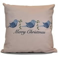 thumbnail image 1 of Simply Daisy 16" x 16" Merry Christmas Birds Word Print Pillow, 1 of 2