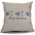 thumbnail image 1 of Simply Daisy 16" x 16" Merry Christmas Birds Word Print Pillow, 1 of 2
