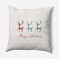 thumbnail image 1 of Simply Daisy 16" x 16" Merry Christmas Reindeer Outdoor Throw Pillow, 1 of 2