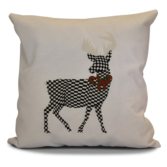Simply Daisy 16" x 16" Merry Deer Animal Print Pillow