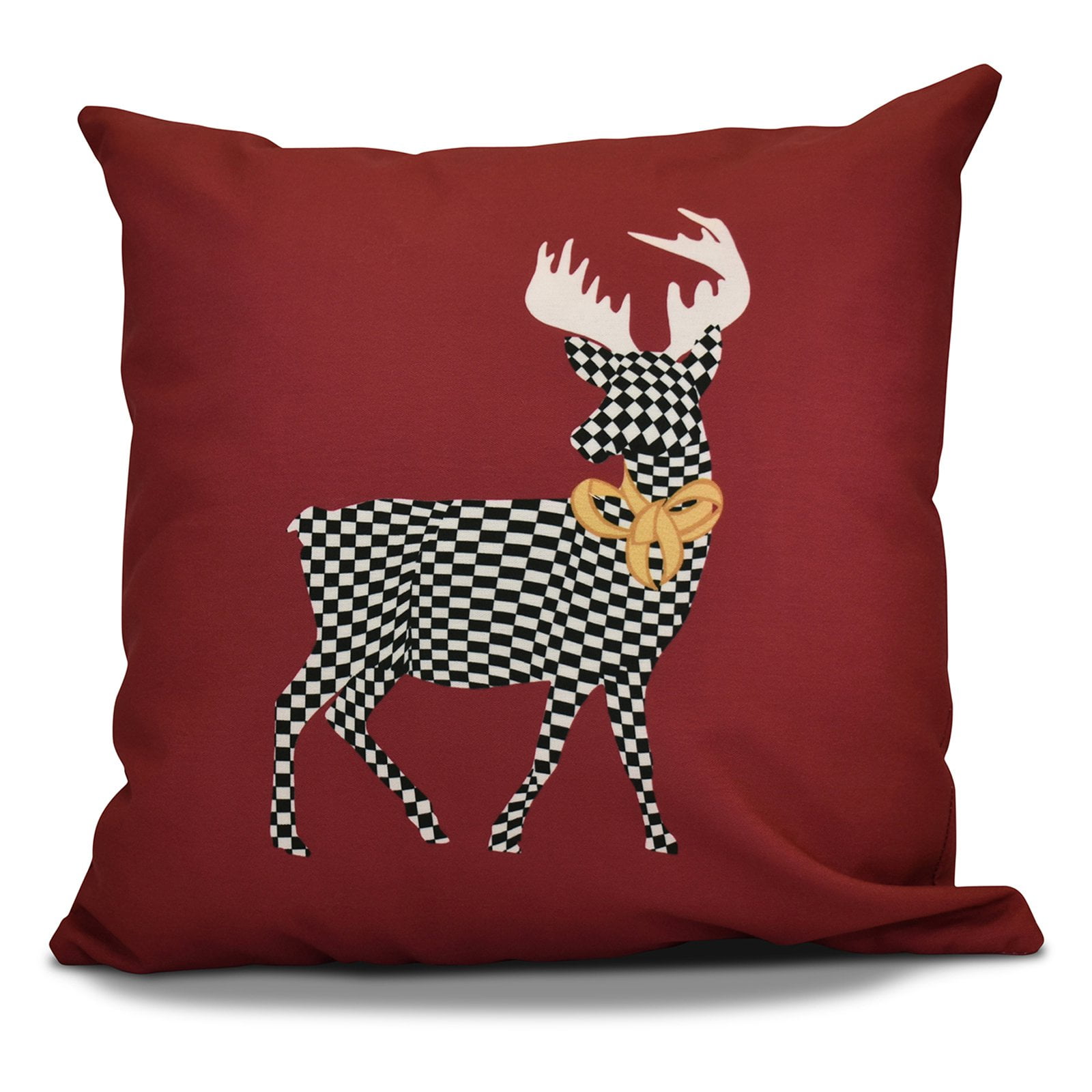 Simply Daisy 16" x 16" Merry Deer Animal Print Pillow