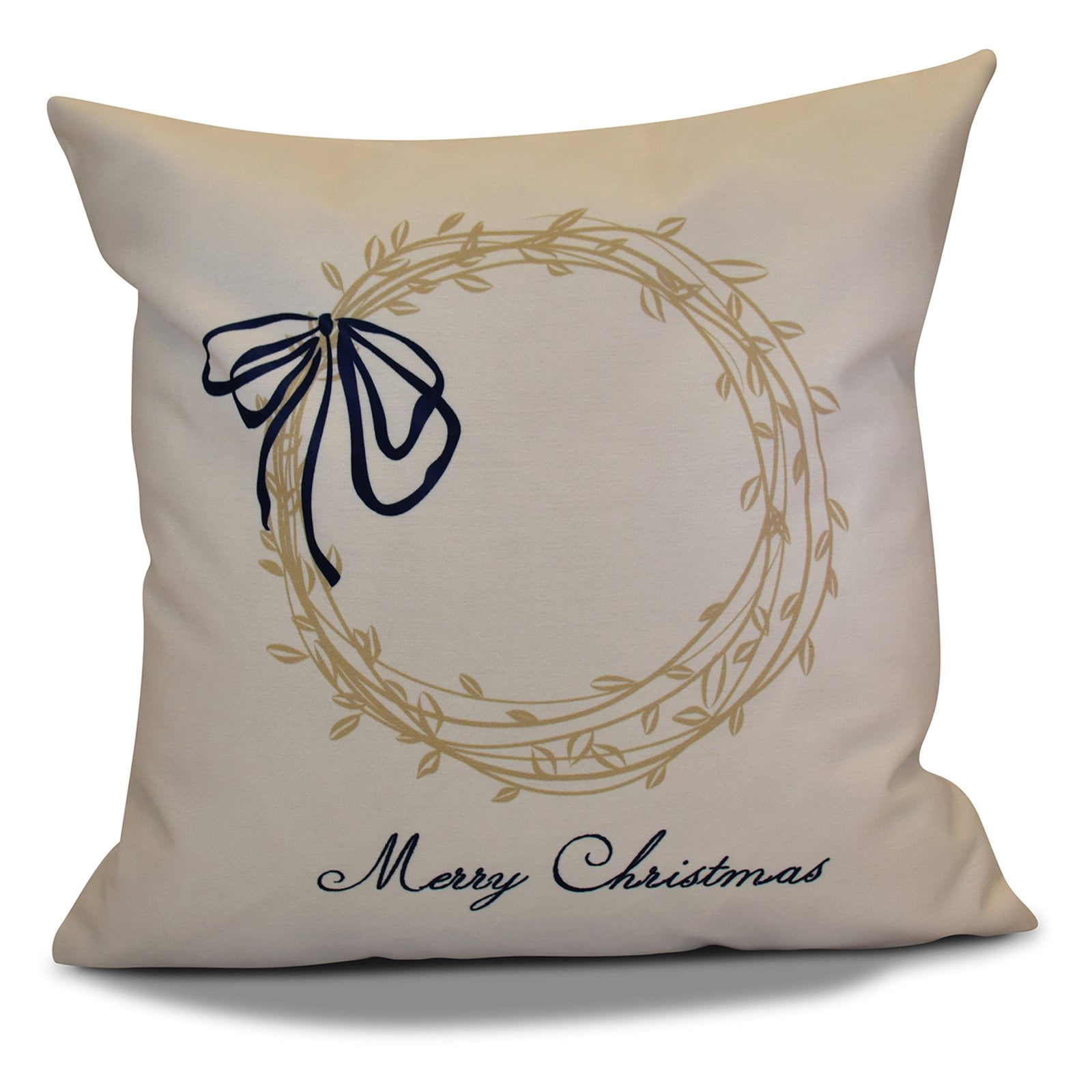 Simply Daisy 16" x 16" Merry Wishes Word Print Pillow