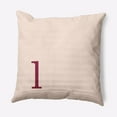 thumbnail image 1 of Simply Daisy 16" x 16" Modern Monogram Decorative Throw Pillow, Cranberry, 1 of 3