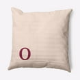 thumbnail image 1 of Simply Daisy 16" x 16" Modern Monogram Decorative Throw Pillow, Cranberry, 1 of 3