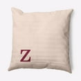 thumbnail image 1 of Simply Daisy 16" x 16" Modern Monogram Decorative Throw Pillow, Cranberry, 1 of 3