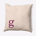 thumbnail image 1 of Simply Daisy 16" x 16" Modern Monogram Decorative Throw Pillow, Dusty Rose, 1 of 3