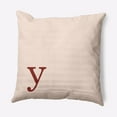 thumbnail image 1 of Simply Daisy 16" x 16" Modern Monogram Decorative Throw Pillow, Maple Red, 1 of 3
