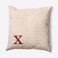 thumbnail image 1 of Simply Daisy 16" x 16" Modern Monogram Decorative Throw Pillow, Maple Red, 1 of 3
