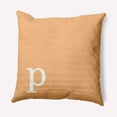 thumbnail image 1 of Simply Daisy 16" x 16" Modern Monogram Decorative Throw Pillow, Pale Gold, 1 of 3