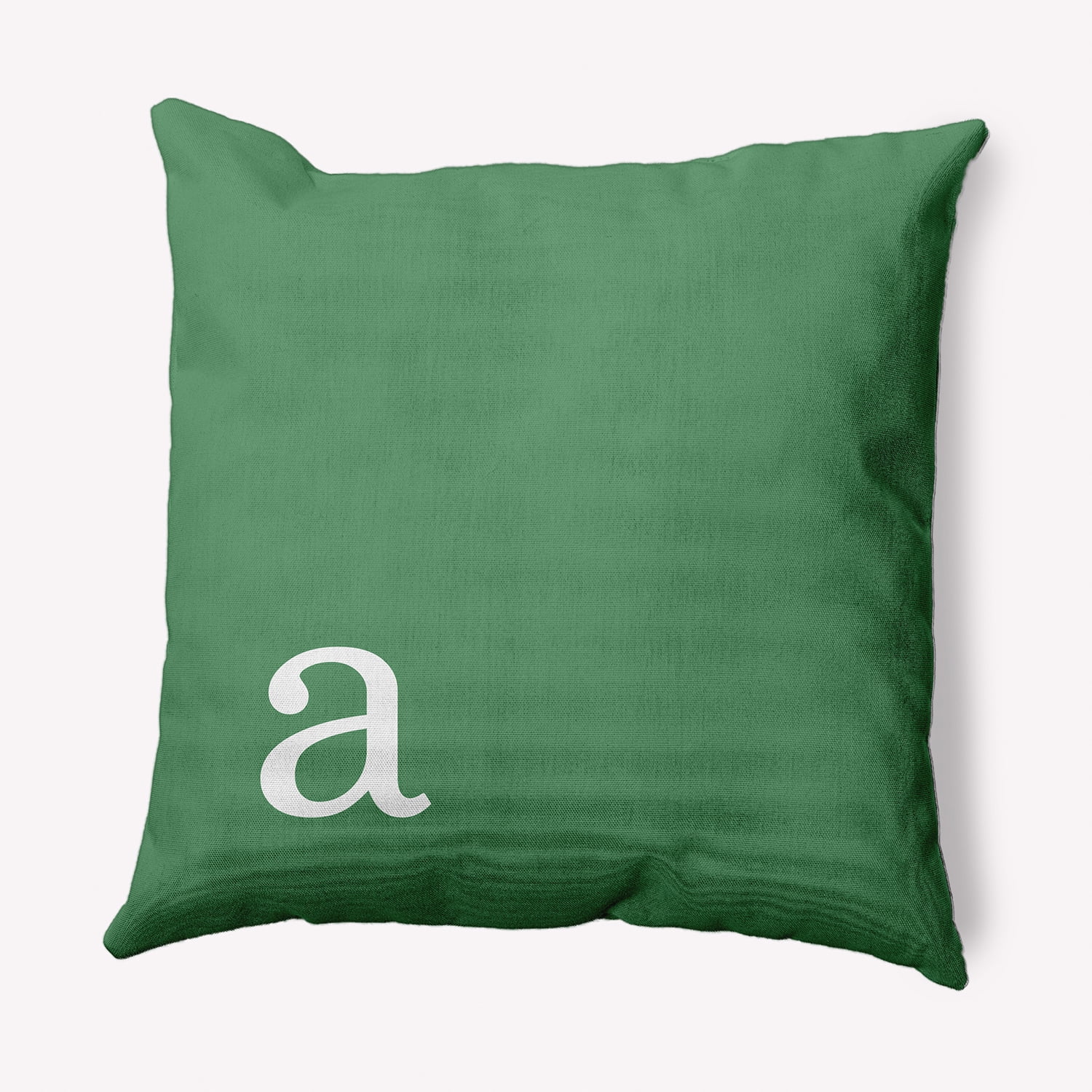 Simply Daisy 16" x 16" Modern Monogram Decorative Throw Pillow, Sage