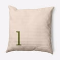 thumbnail image 1 of Simply Daisy 16" x 16" Modern Monogram Indoor/Outdoor Polyester Throw Pillow, Olive, 1 of 4