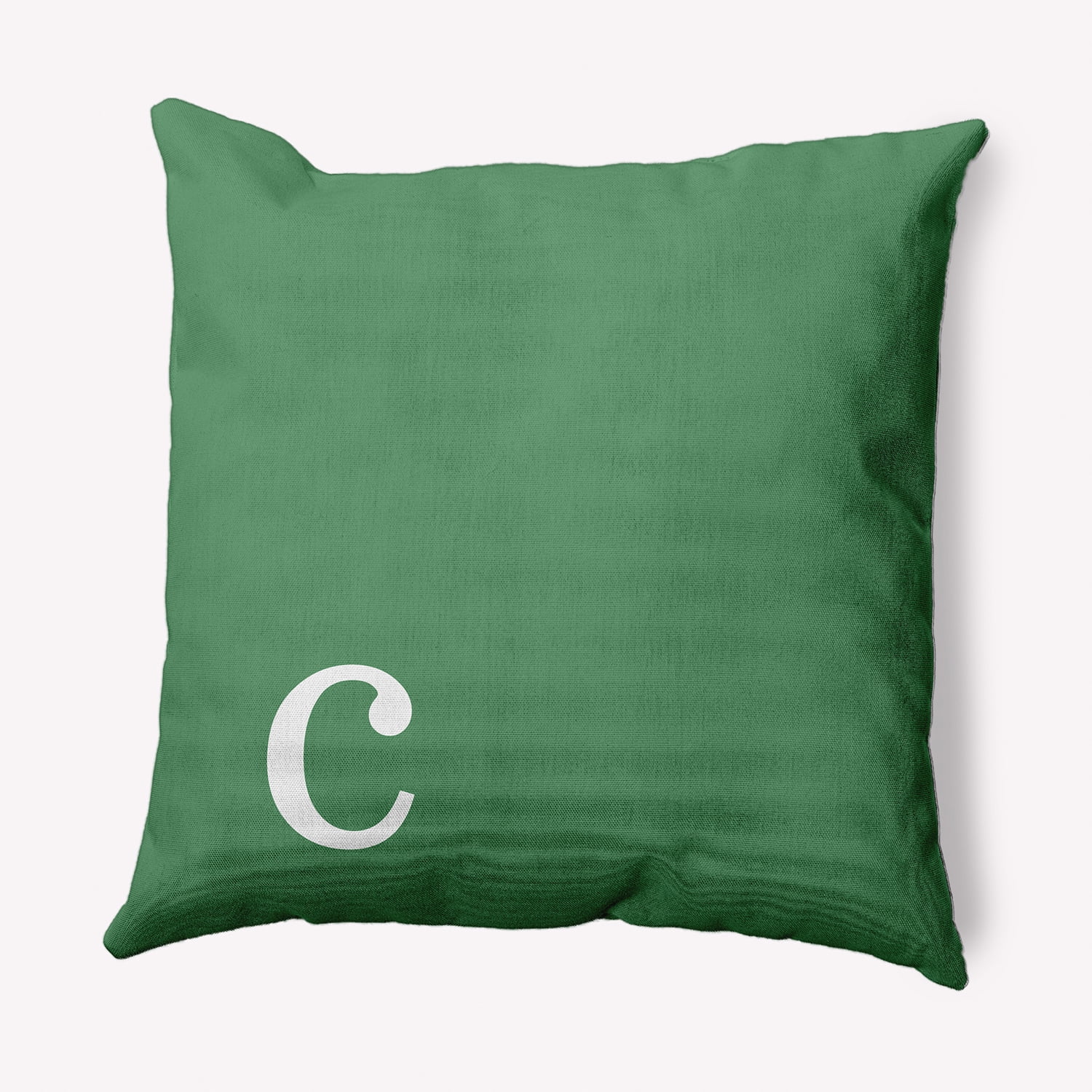 Simply Daisy 16" x 16" Modern Monogram Indoor/Outdoor Polyester Throw Pillow, Sage