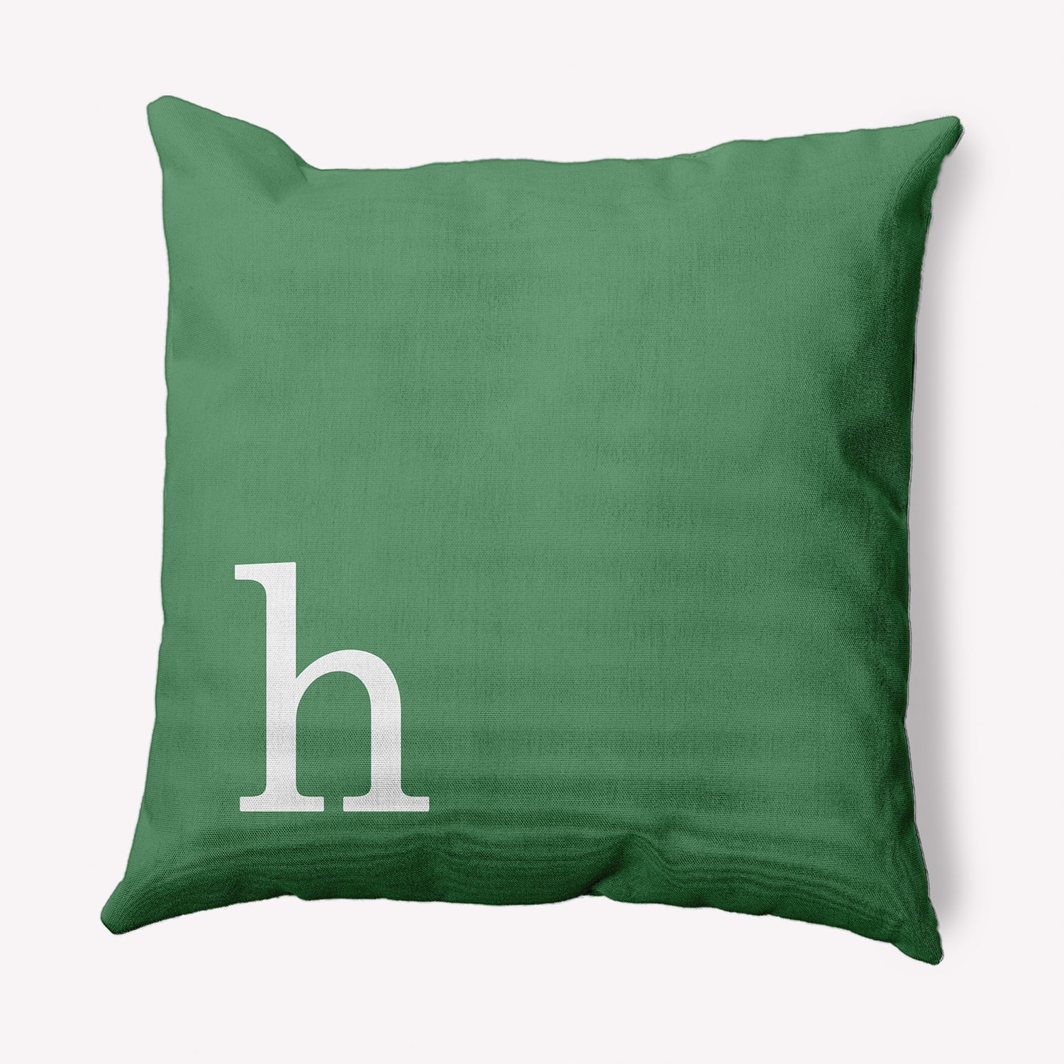 Simply Daisy 16" x 16" Modern Monogram Indoor/Outdoor Polyester Throw Pillow, Sage