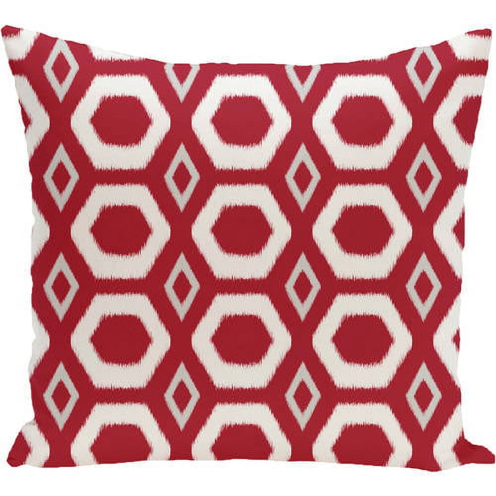 Simply Daisy 16" x 16" More Hugs and Kisses Geometric Print Outdoor Pillow