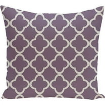 Simply Daisy 16" x 16" Moroccan Polyester Indoor/Outdoor Pillow, Purple (1 count)