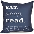 thumbnail image 1 of Simply Daisy 16" x 16" My Mantra Word Print Outdoor Pillow, 1 of 1