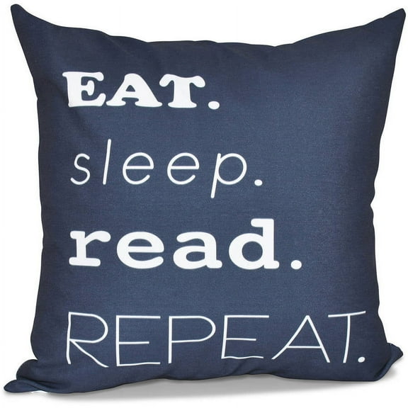Simply Daisy 16" x 16" My Mantra Word Print Outdoor Pillow