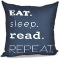 thumbnail image 1 of Simply Daisy 16" x 16" My Mantra Word Print Pillow, 1 of 2