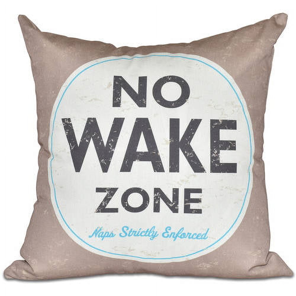 Simply Daisy 16" x 16" Nap Zone Word Print Outdoor Pillow